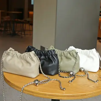 Wholesale Luxury Quality Custom Real Genuine Leather Women Designer Cloud Purses And Handbag