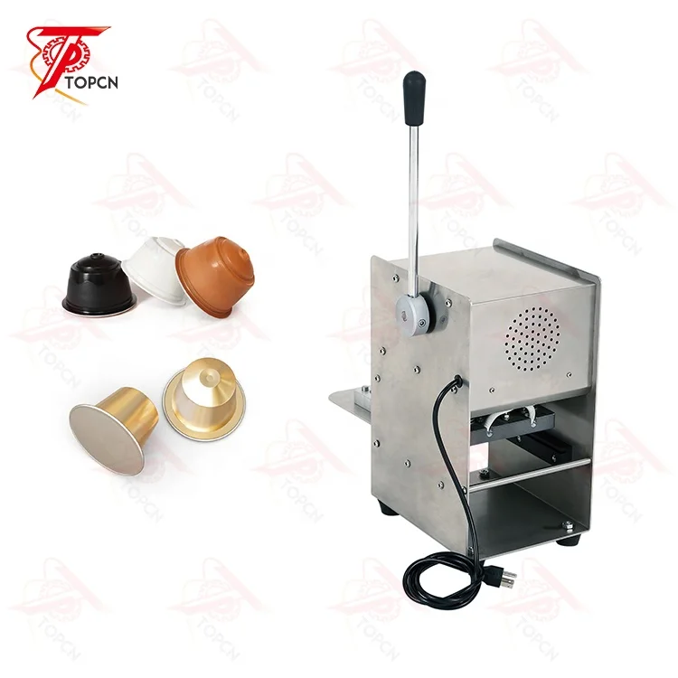 Powder Packing Machine K Cup Coffee Capsules Sealer Small Manual Semi Automatic Coffee Capsule Heat Sealing Machine
