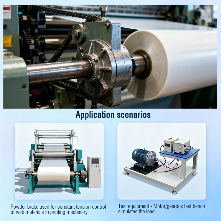 Water Cooling Magnetic Powder Clutch Double Shaft Precision Torque CE Certified New factory