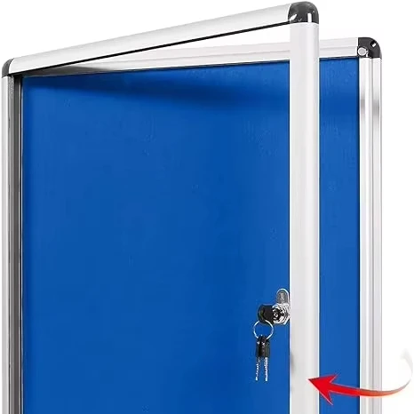 Lockable Snap Frame Aluminum Acrylic Board Frame With Key 27MM Notice Board Photo Display