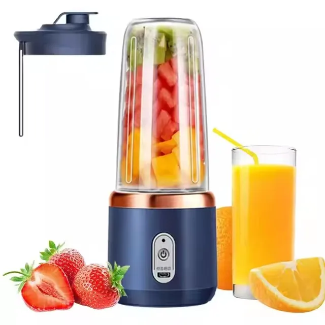 USB Rechargeable 400ml Electric Personal Mini Portable Blender Juicer for Fresh Household Juice