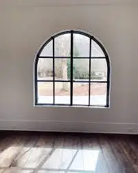 Steel Window Black Color Arch Windows French Window Grill Design