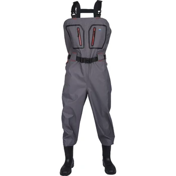 Chest Waders Fishing Waterproof Dry Pants Breathable Zip-front Hunting Fishing Waders With Felt studded boot