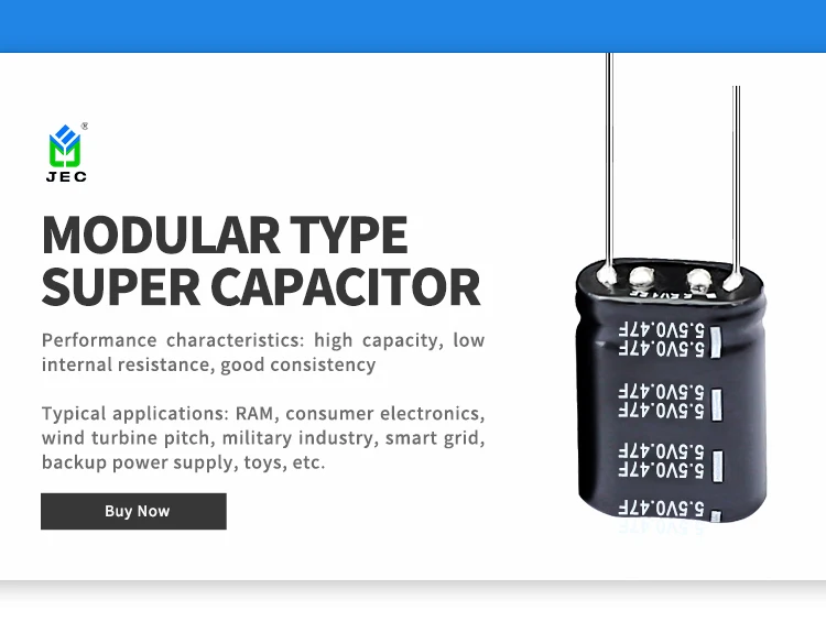 2.7V 500F Supercapacitor 2.7 V 3000 Farad 48V Ultracapacitor Button Type Dash Cam Super Capacitor Manufacturer For Car 16V