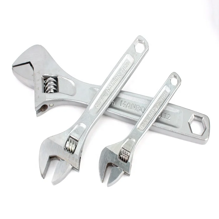 Chrome Plated Different Sizes Adjustable Combination Spanner Wrenches
