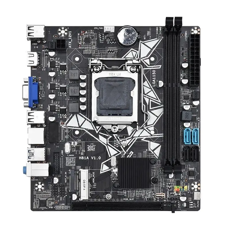 Gamer Kit H81 Motherboard Set LGA 1150 Slot Support I3 4130 Processor DDR3  RAM H81 Mainboard
