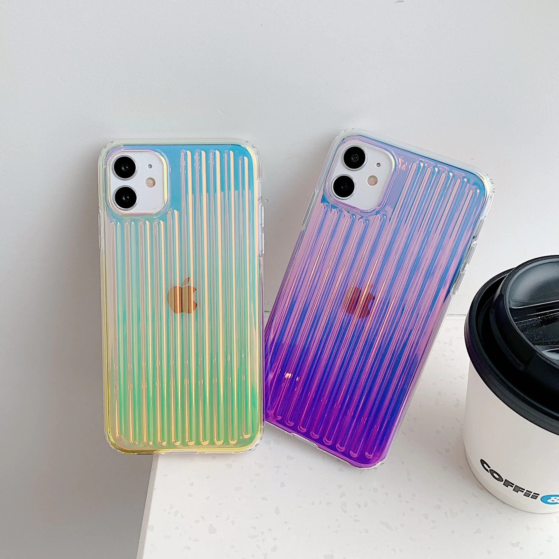 Hologram Plating Luggage Case for Iphone 14 - Stylish & Anti-shock Hologram Plating Luggage Case for Iphone 14 - Stylish & Anti-shock