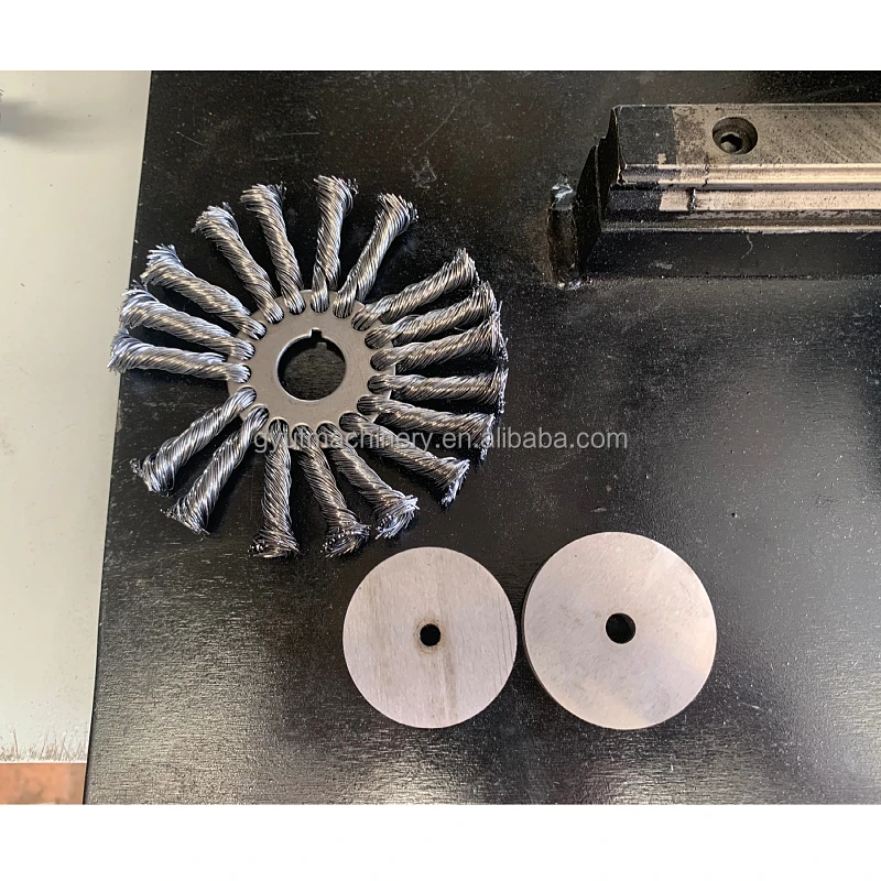 Cnc Twisted Wire Brush Threading Machines Rust Removal Carbon Steel