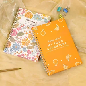 Sublimation Diary Spiral Budget Weekly Agendas 2026 Notebook Planners Note Book Customized A5 Printing Leather Journal Gift Box