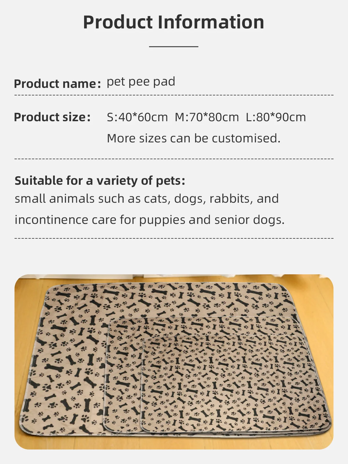 Wholesale Waterproof Dog Pee Mat Perfect Puppy Training Urine Diaper P - product detail 6