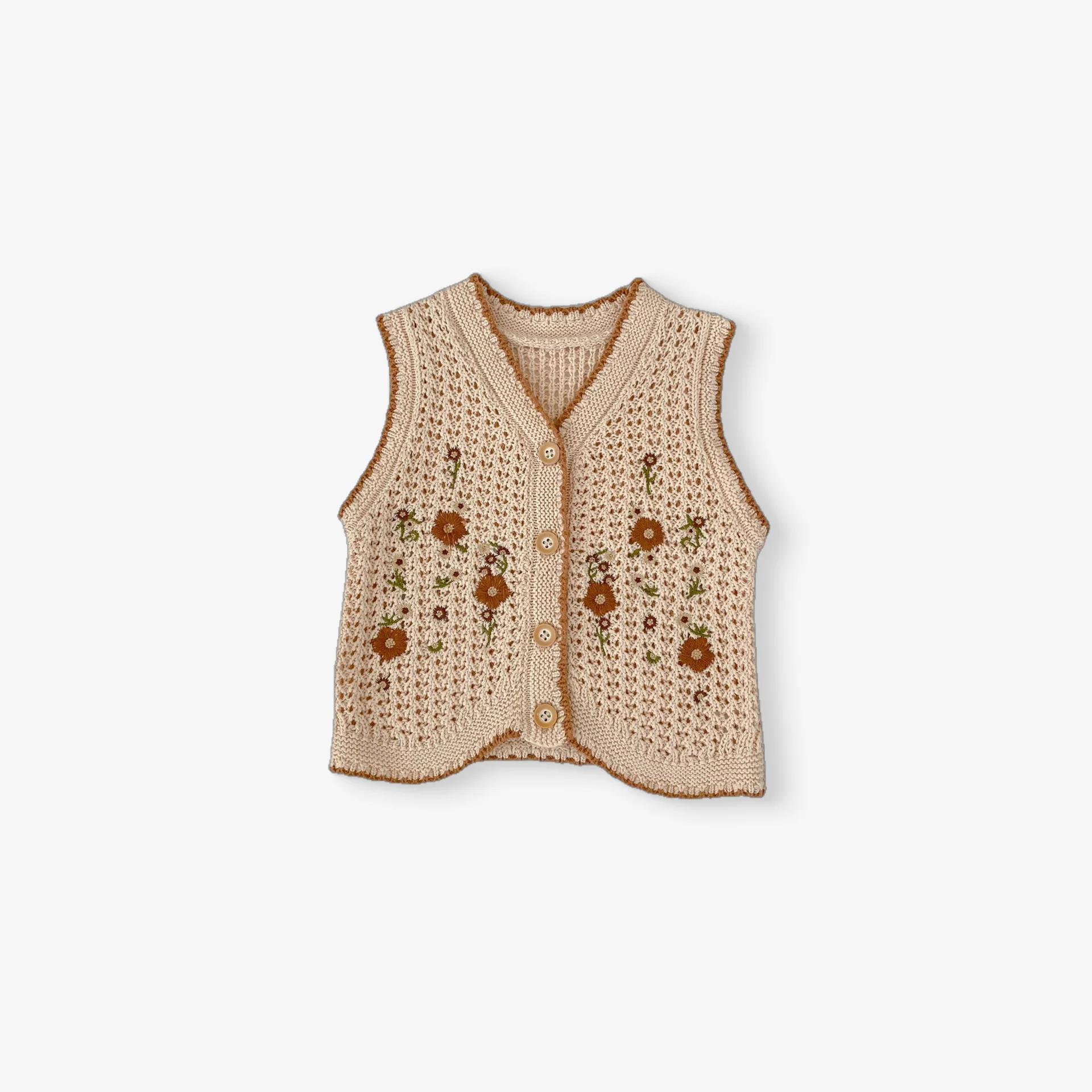 EMBROIDERY CORD VEST