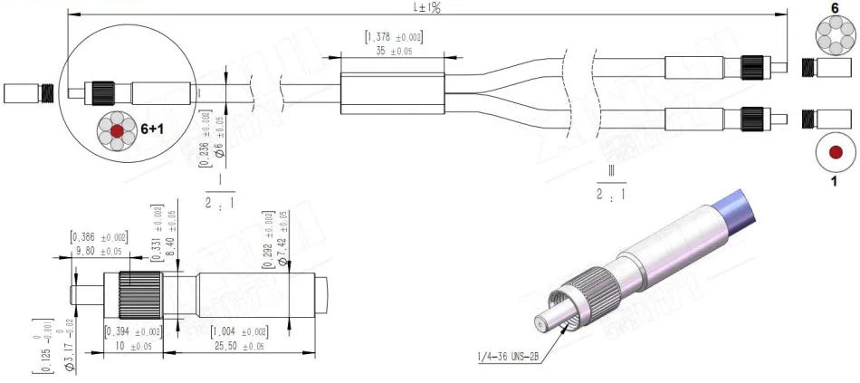 Sma 905 оптический разъем чертеж