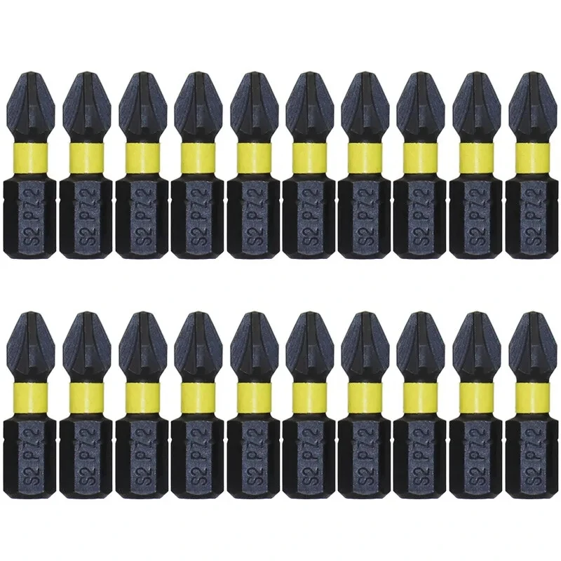 MOYOTEC 20 Piece PZ2 Screw Driver Drill Bit Set 25mm Pozi Impact Duty S2 Steel Bits Tool