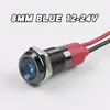 8mm azul 12-24v