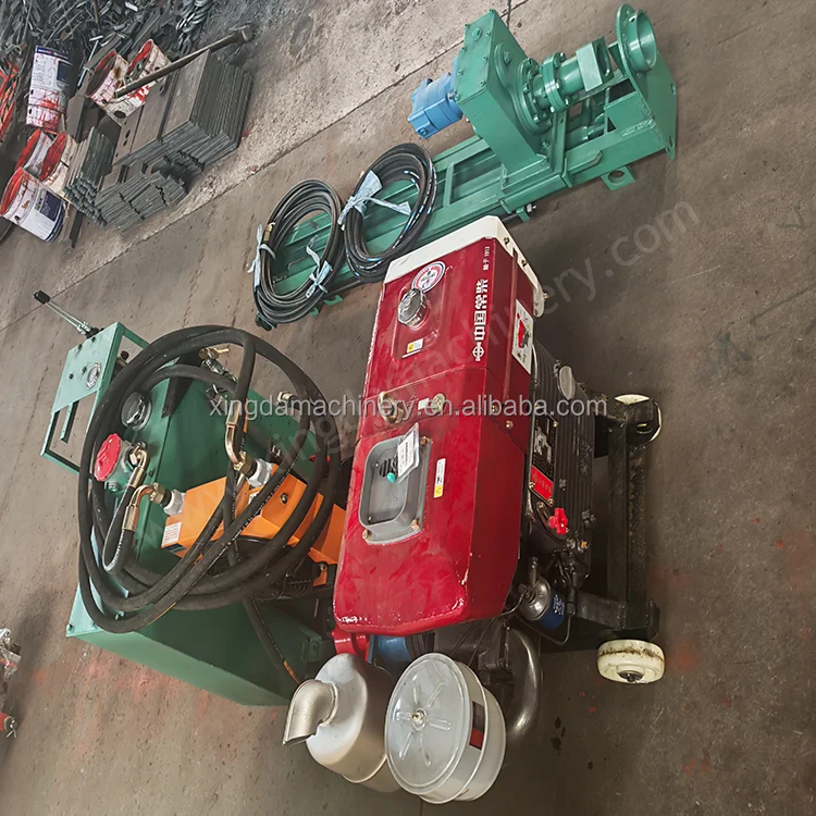 Electric Power or Diesel Engine Small Portable 60m Deep Hard Rock Hydraulic DTH Hammer Drilling Rig Machine