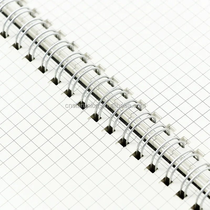 Cheaper School Customizable Logo Spiral Notebook Printed Notepad Plastic Grinding Cover Zhejiang Factory Coil Binding Notebooks