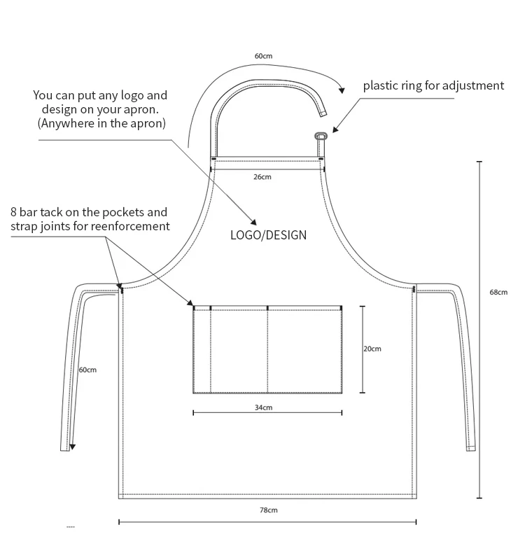 Фартук KEFEI SCP для кухни, фартук с принтом на заказ, фартук для официанток, фартук с напечатанным логотипом для дизайна ногтей