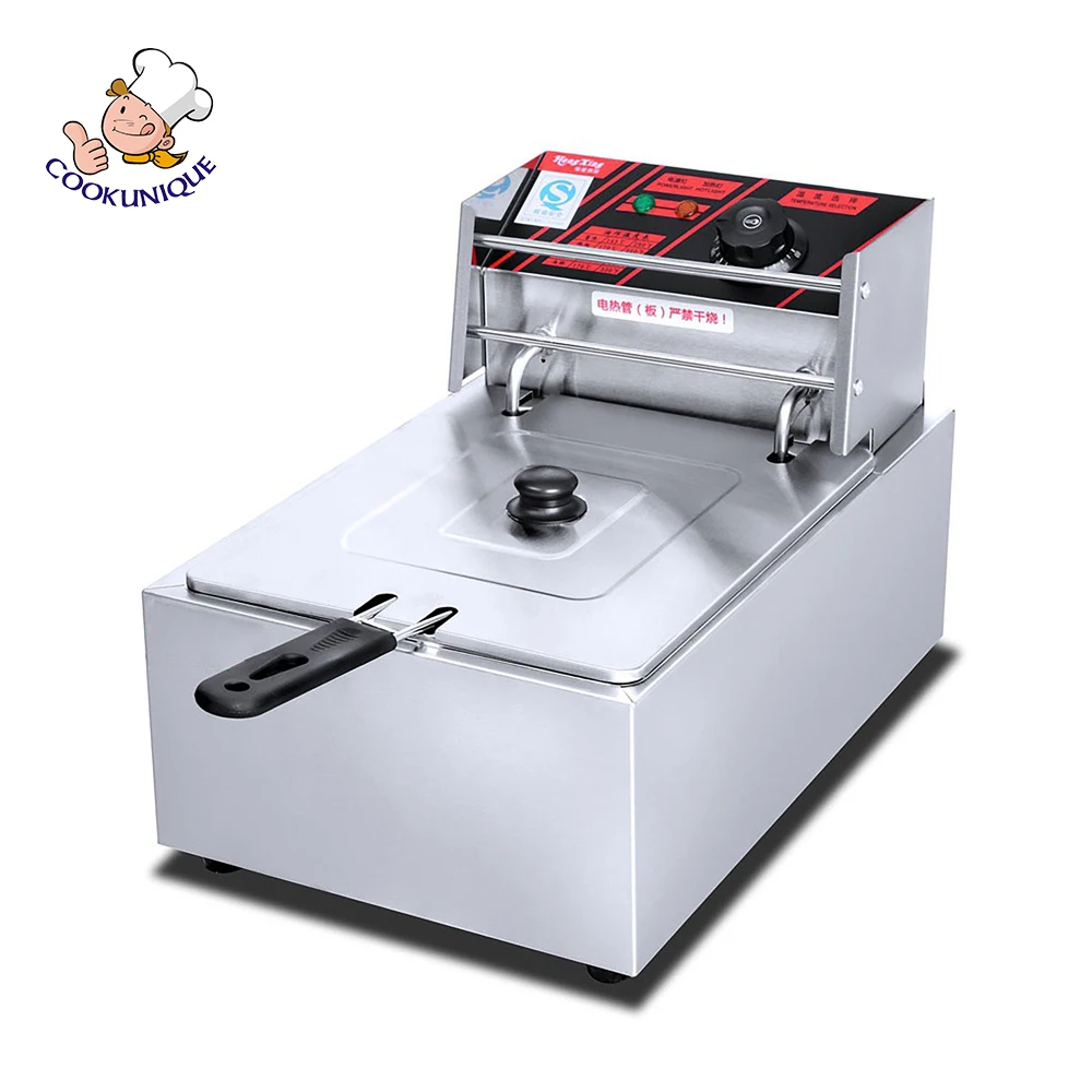 Commercial Stainless Steel Single Tank Electric Fryer 8l Electric Deep