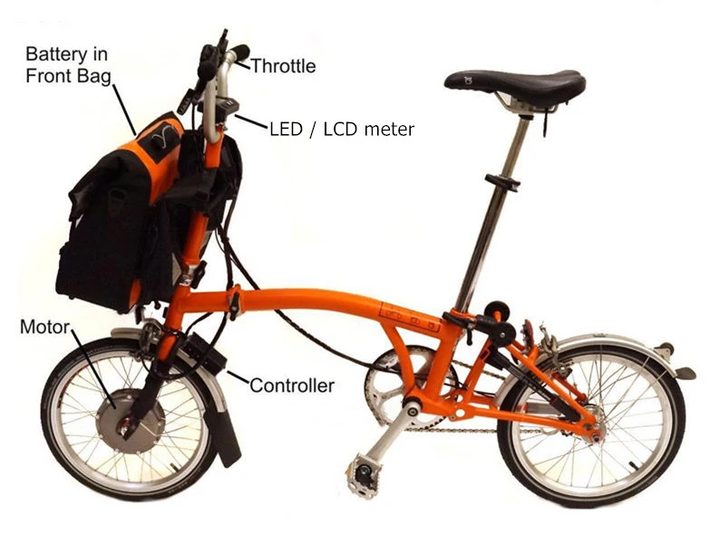 Ringmaster 36V 250W Front Wheel E-Bike Conversion Kit For 20" Bikes - Includes LED Display, Throttle & Controller