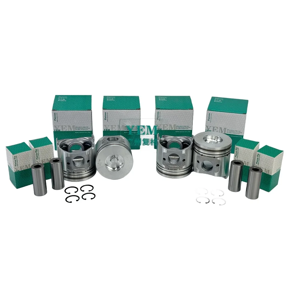 2TNV70 Piston Kit 119515-22080 Fit for Yanmar Excavator Forklift Diesel Engine Repair Parts.