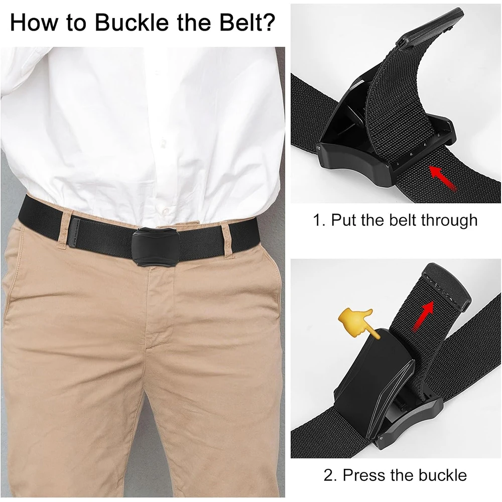 Durable Waterproof Men Sports Training Stretch Tactical Riggers Belts Men Hiking Work Nylon Web Golf Belt