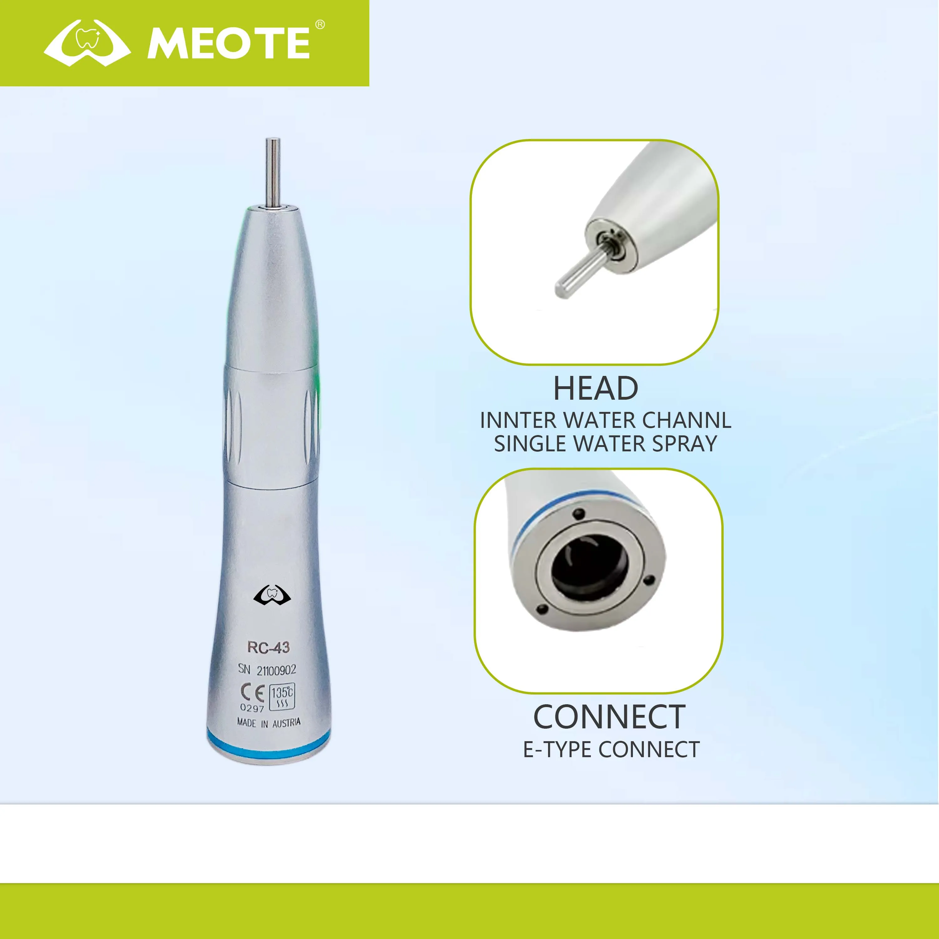 Dental Low Speed Contra Angle Handpiece Contrangolo Dentista Inner Water NSK WY 612292523602 - Foto 2