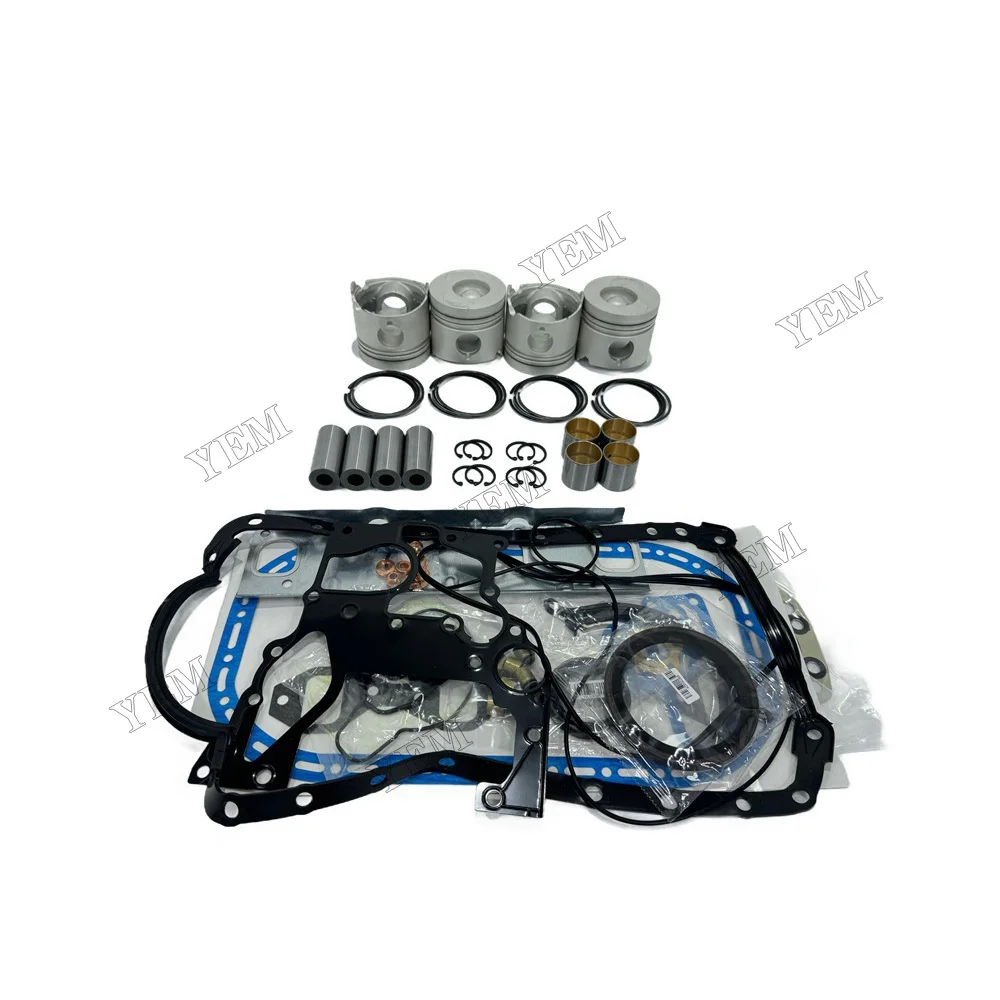 For Isuzu 4JA1 Rebuild Kit With Piston Ring Gaskets Diesel Engine Spare Parts 4