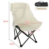High-back U-shaped moon chair, large version, off-white