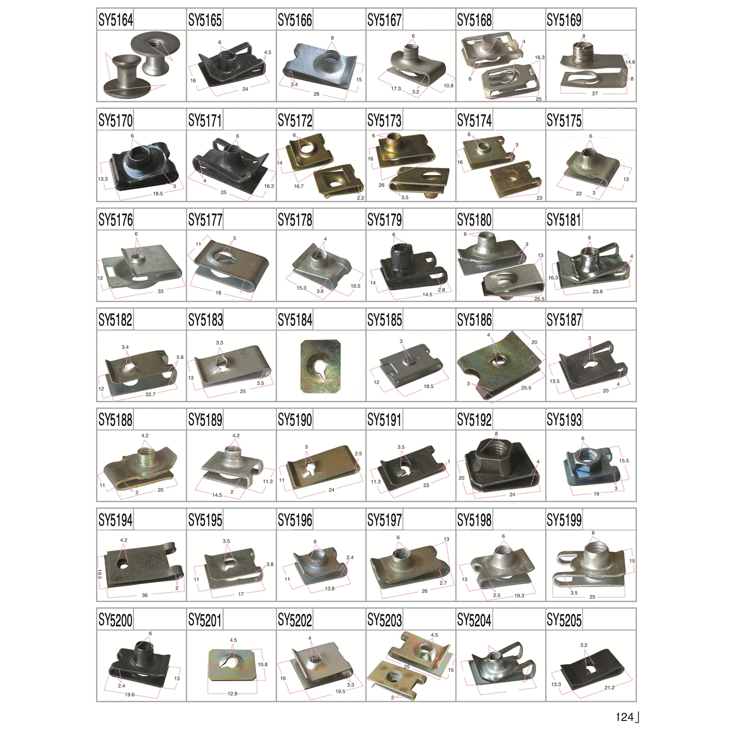 Car Body Clips Fastener Mixed Automobile Rivet Retainer For Car Cushion