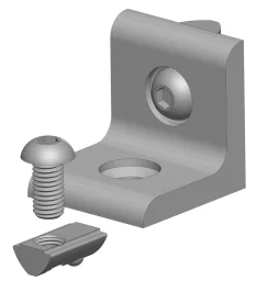 Detailed dimensional specifications right-angle strut connector