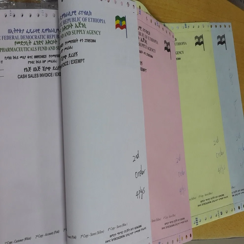 Hot Sales Carbonless Computer Paper Form 240x280mm 241x140mm School Office NCR Paper