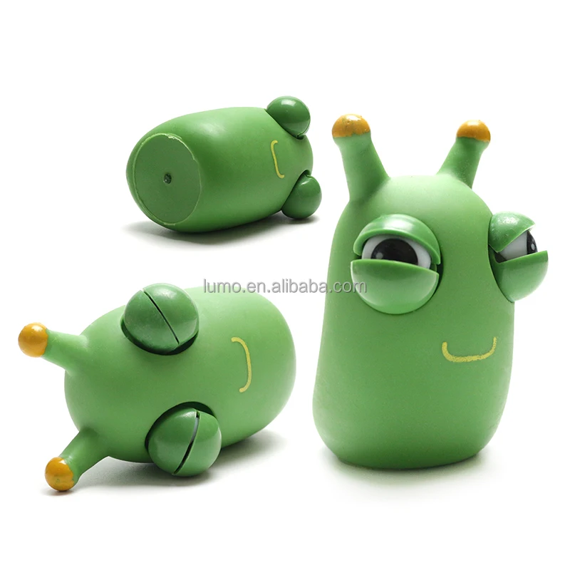 Novelty Green Eye Bouncing Worm Eye Pops Toy Bugs Squeeze Toys Green Vegetable Bug Eye Pop Out Squishy Toy for Toddlers Kids Alibaba