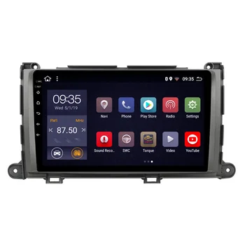 9 inch 8 cores Android 11 car dvd multimedia player radio for Toyota Sienna 2010-2014 video Stereo gps navigation audio system