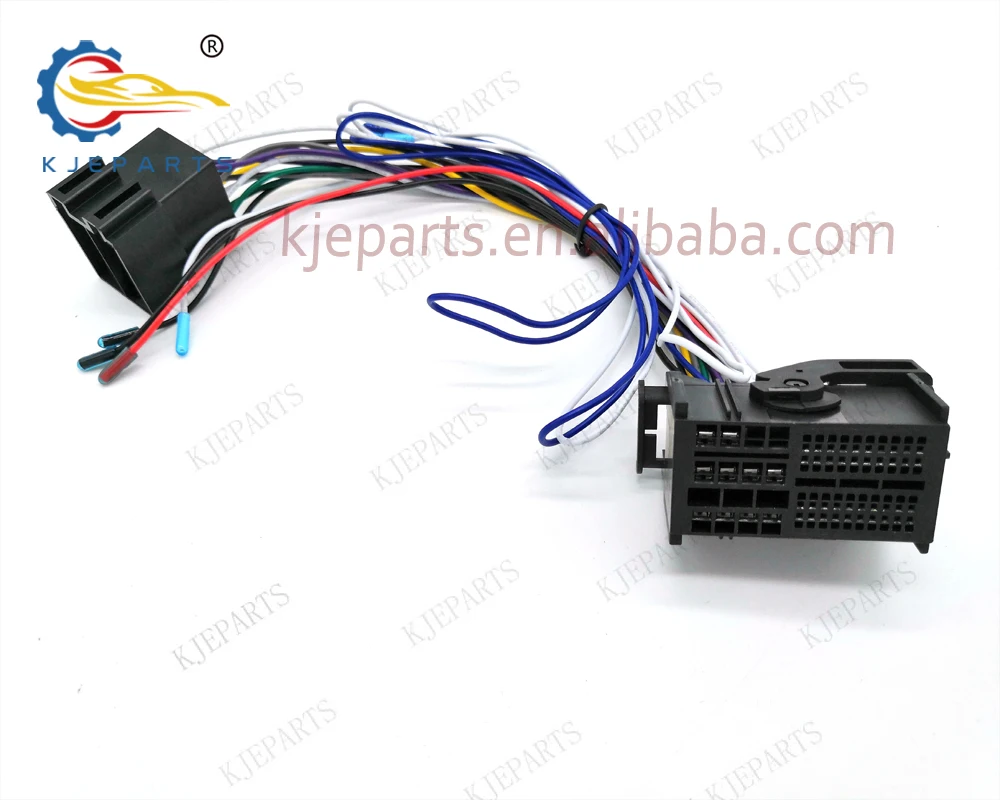 Auto Digital Power Amplifier Rewiring Cable 52pin Connector Iso Adapter Wiring Harness For Fiats