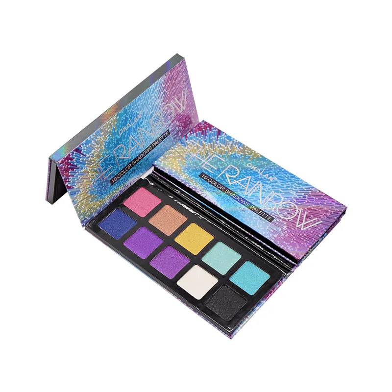 Europe, Karan, Europe and America cross border hot money candy color 10 color eye shadow plate naked color paper eye shadow