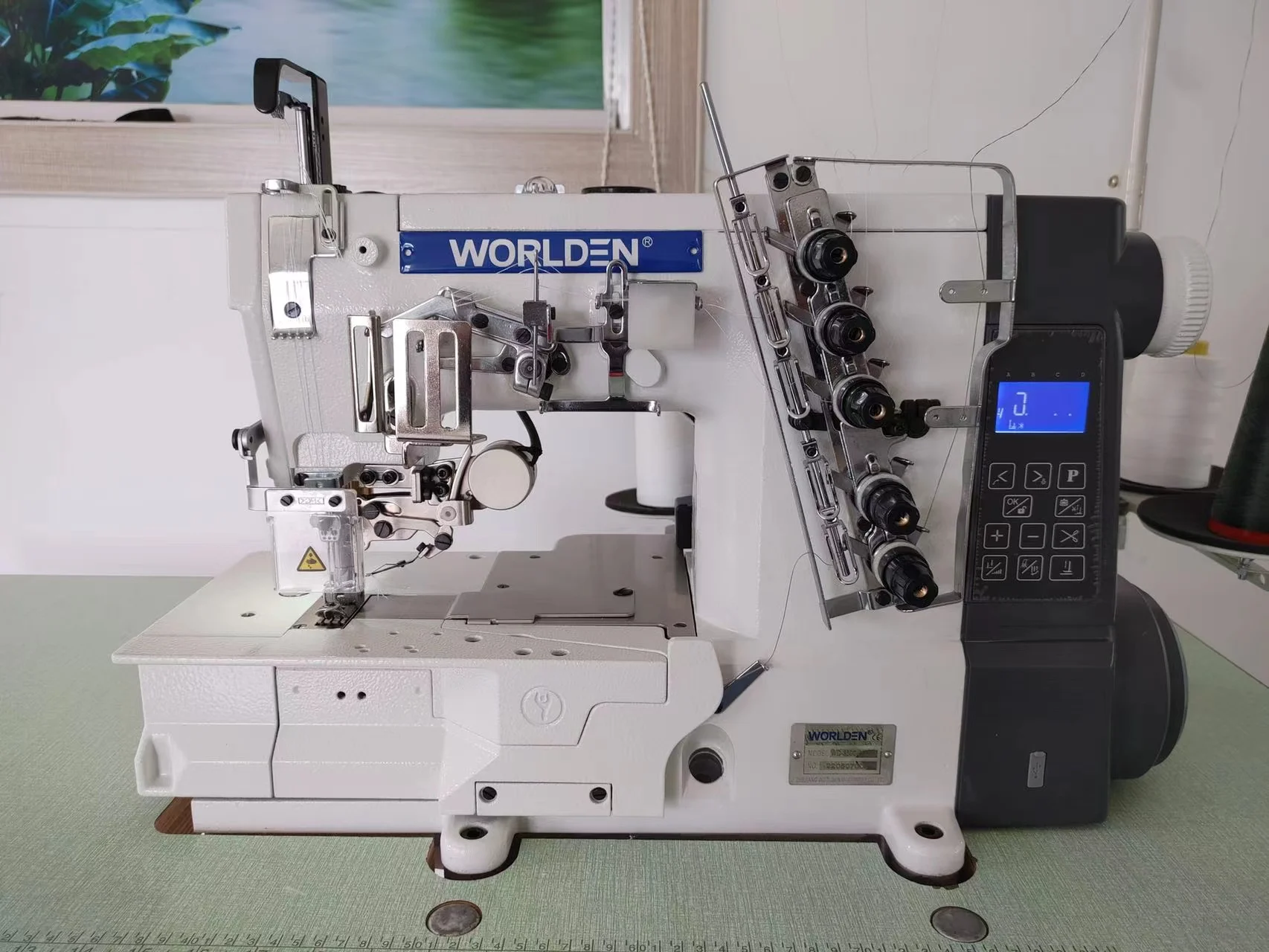 wrden wd-500-01cb/ut de la industria de ropa de cama plana máquina