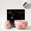 Zxl concave mouth powder bowl stand flower figure style three