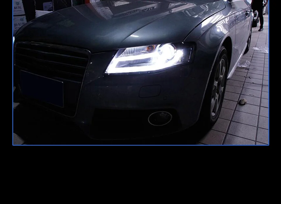 AKD Car Styling for A4 Headlights 2009-2012 A4L B8 Sedan Headlight DRL Hid Head Lamp Angel Eye Bi Xenon Beam Accessories