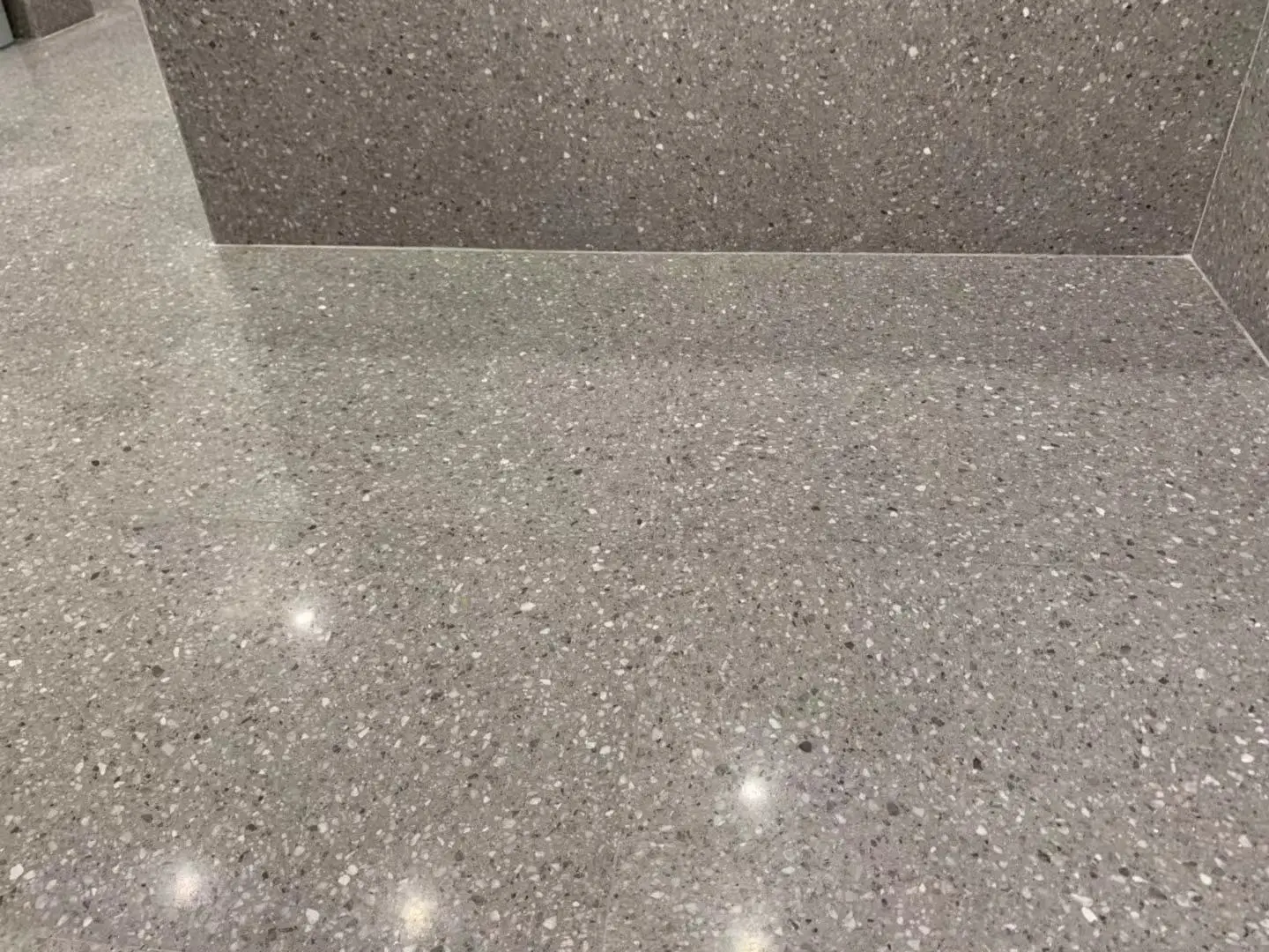product yd stone modern design artificial stone wall panel grey terrazzo floor tile for bathroom decor-7