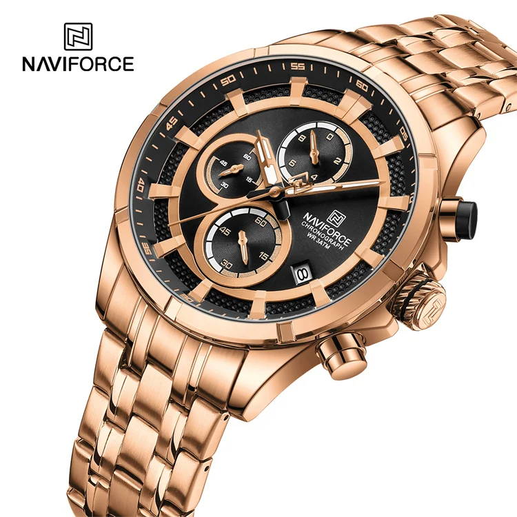 NAVIFORCE 8046 RGBRG - Stylish Men's Watch with Quartz Movement