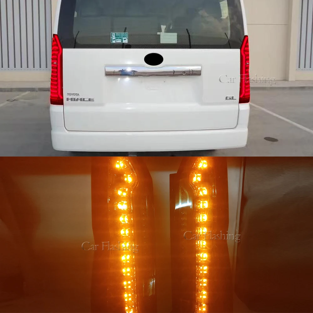 LED Tail Light Assembly for Toyota Hiace 2019- 2024 Tail Brake Light Signal Lamps Reverse Light Rear Fog Lamp