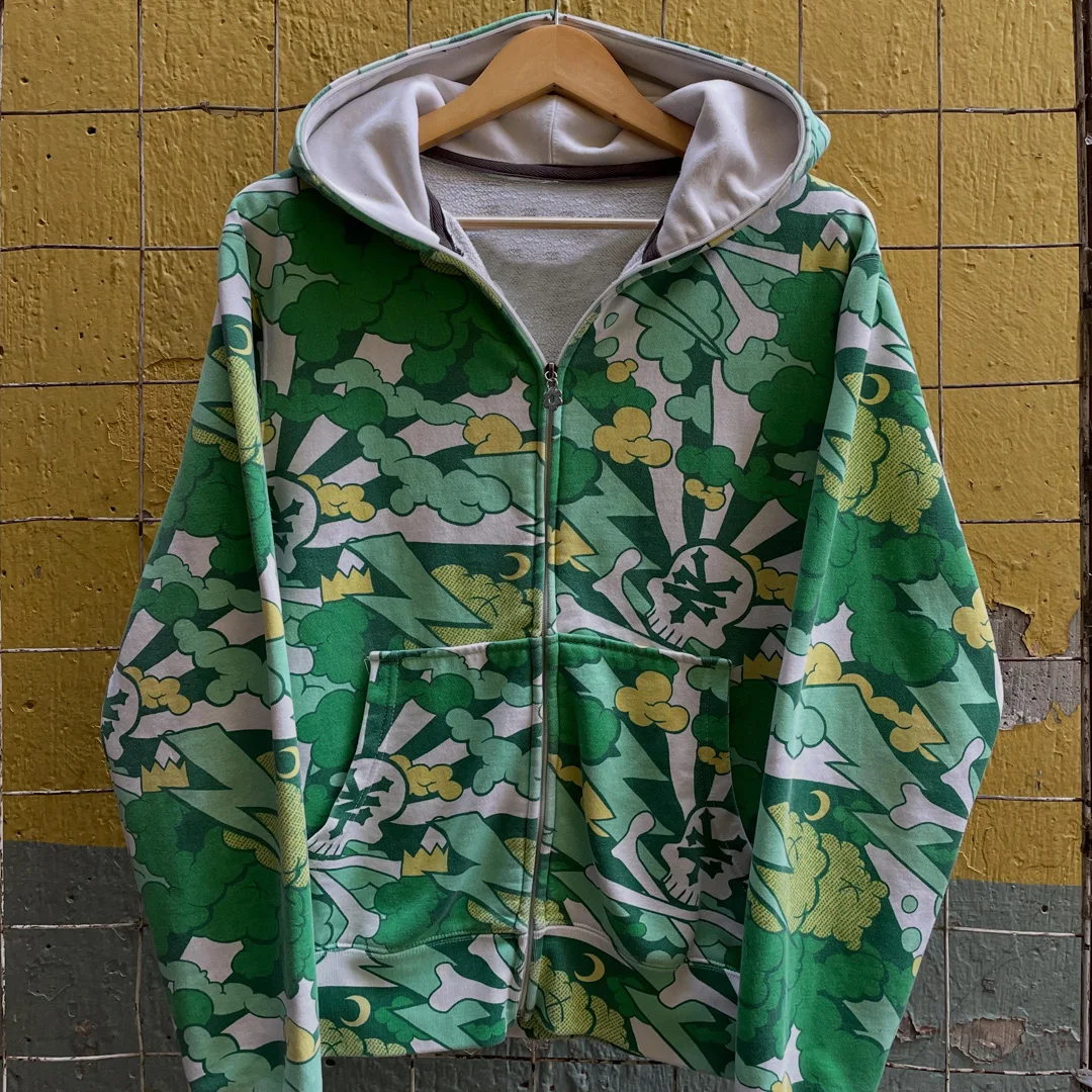 Přizpůsobitelné streetwear oblečení, zipová kapuci s potiskem celé plochy (DTG), americký každodenní pánský kapucin ze 100 % bavlny