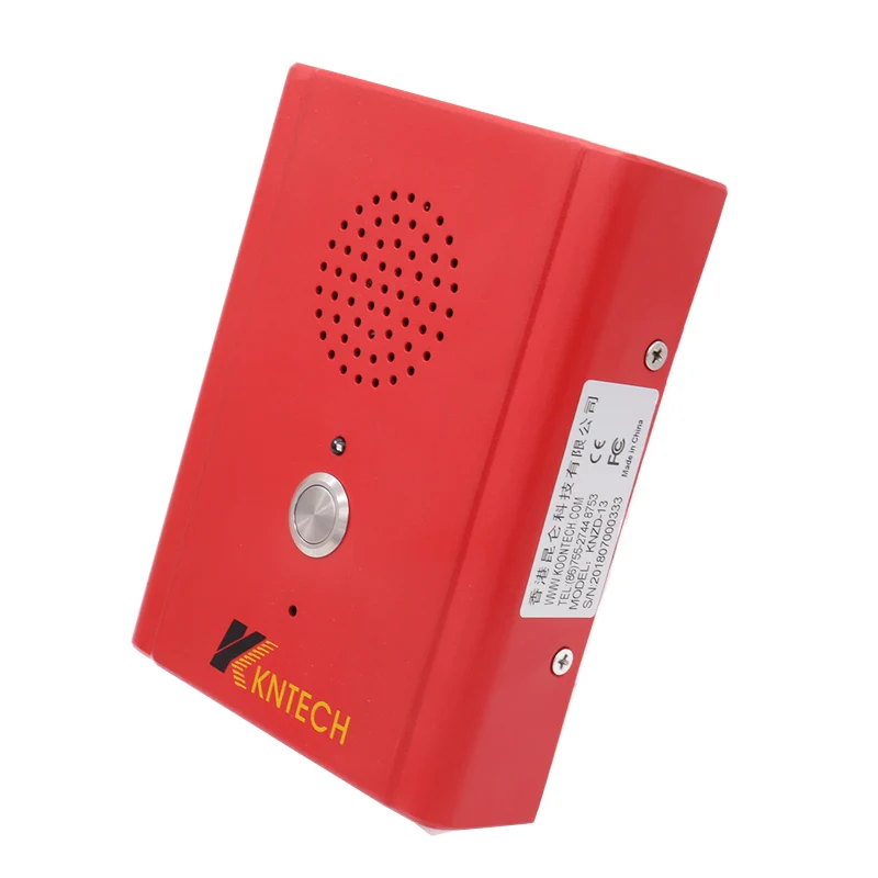 KNTECH KNZD-13 Analog Waterproof Intercom Corded Telephone SOS Emerncy Telephone Hotline 1-Button Elevator Handsfree Phone