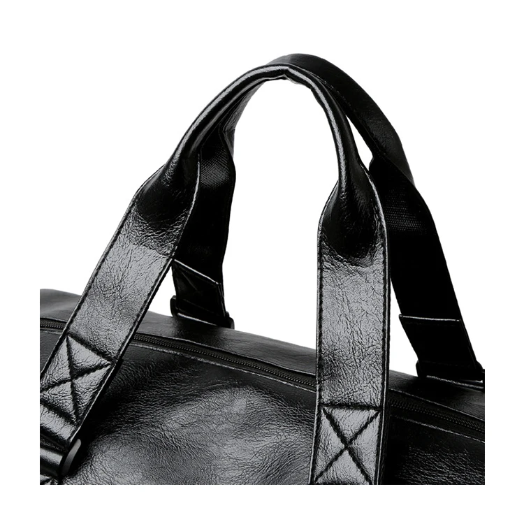 Unisex Fashion Duffle Bags Waterproof PU Luggage Travel Bags with Zipper Closure Portable Large Capacity Weekend Bag