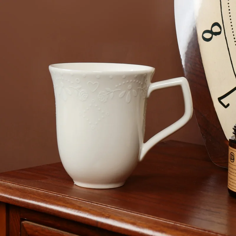 product wholesale ceramic flower prints cup and saucer set elegant tea pot set restaurant personalized decal tableware set355-5