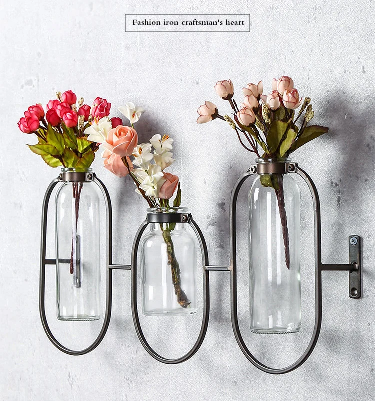 北欧の金属製花瓶シンプルでモダンな壁掛け壁掛け装飾ホームショップ壁掛け花瓶 Buy 花瓶 ガラス花瓶 壁の装飾 Product On Alibaba Com