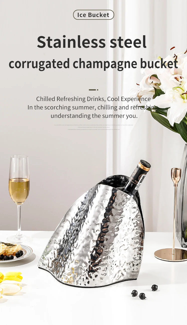Modern Light Luxury Highend Champagne Ice Bucket Decorations,Essential