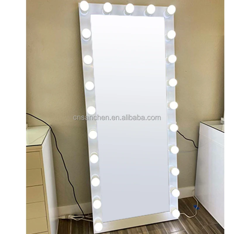 Source Frame Hollywood Lighted Makeup Large Vanity Floor Length with 22 Big Bulbs on m.alibaba.com
