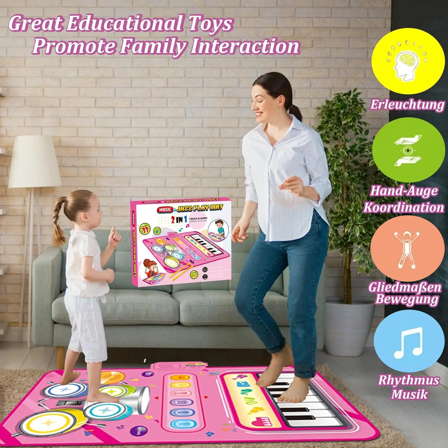 in Music Mat Gifts for Kids Educational Fun Toys