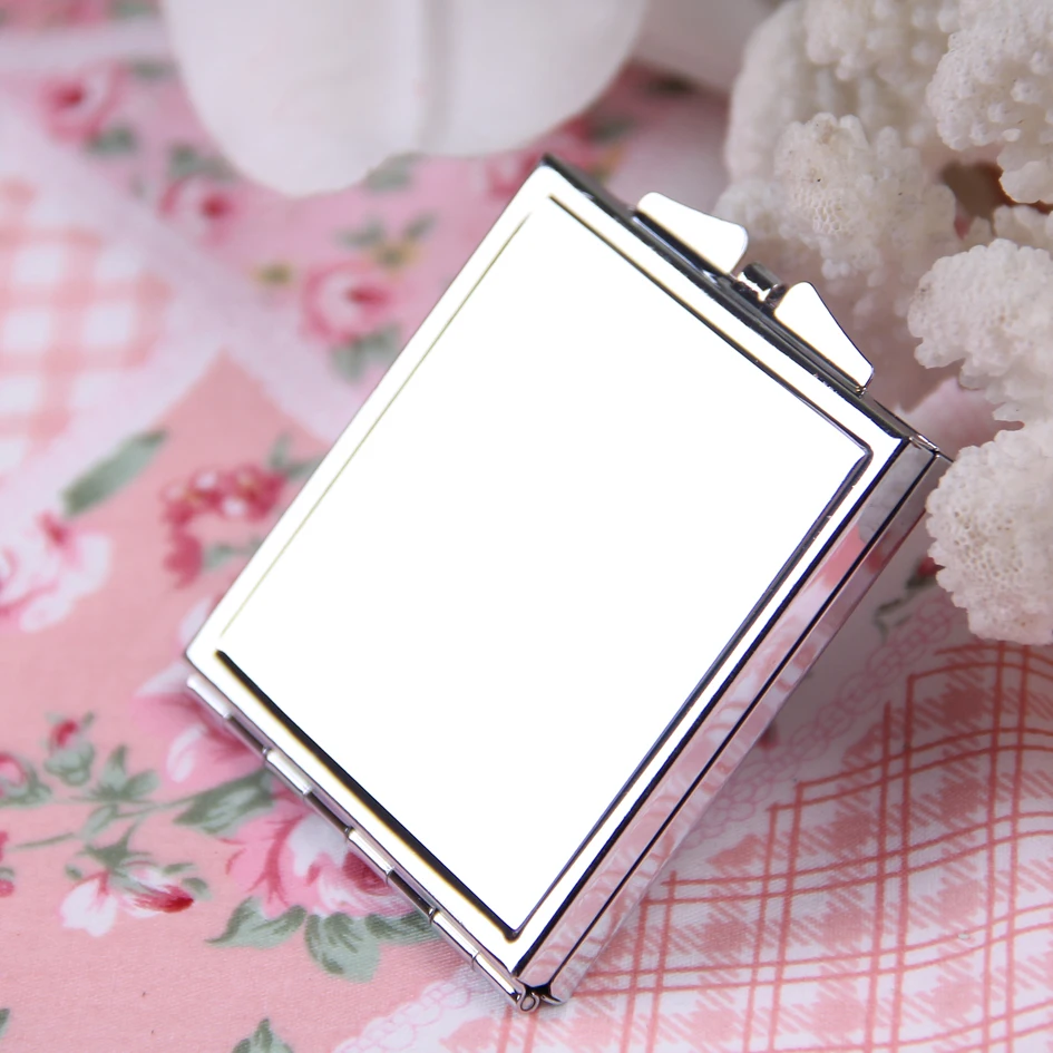 Square Custom Sublimation Blank Photo Printing Compact Mirror for Gifts